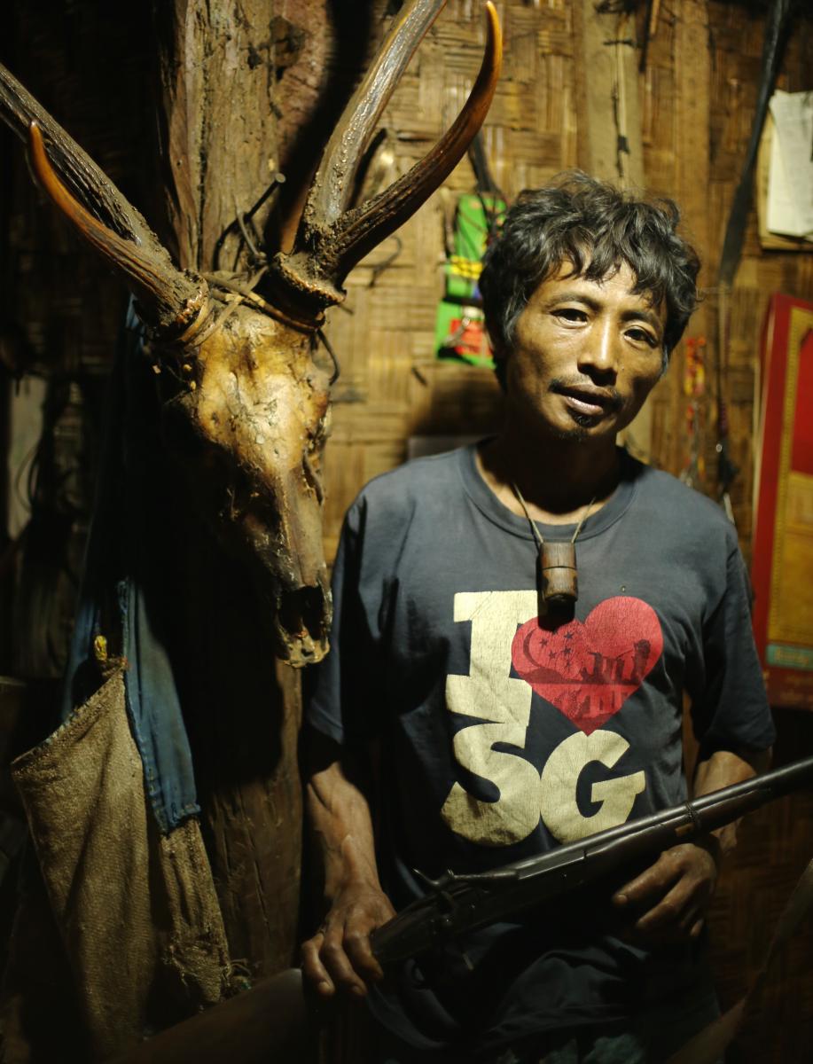 Hamang Kuipu with his prized sambar antlers