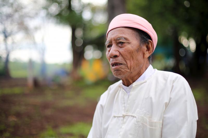 Maung Thein on the final day of the Kay Htoe Boe festival