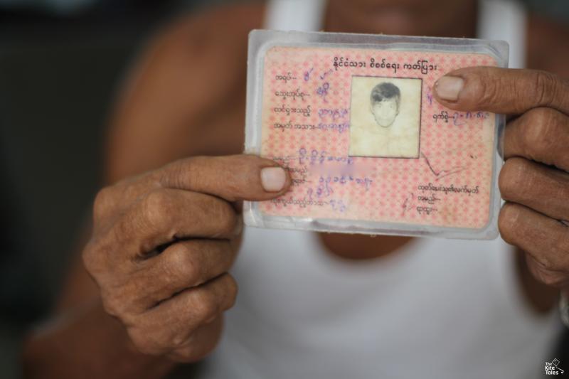 Sein Maung's most treasured possession is the humble ID card. 