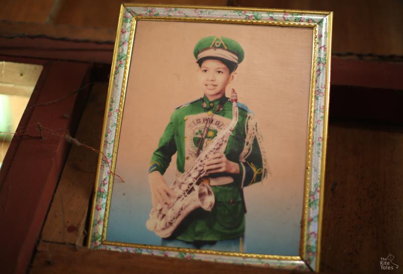 D'Silva played sax in the school band