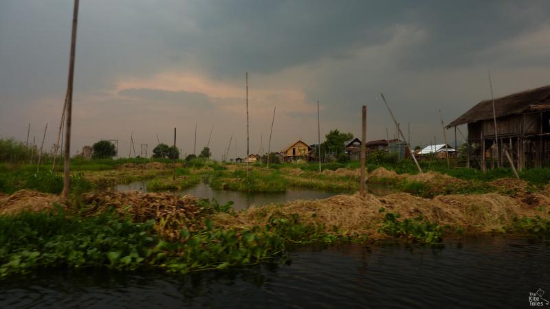 Traditional homes around Inle Lake
