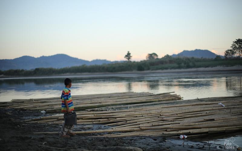 The riverbank in Myitkyina 