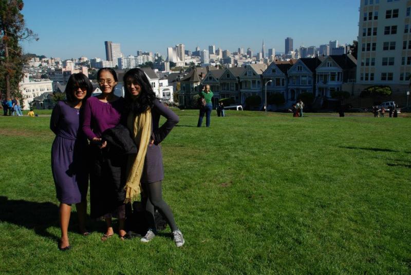 In San Francisco with my sister and mum during one of our family reunions